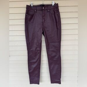 White House Black Market Plum Coated Jeans